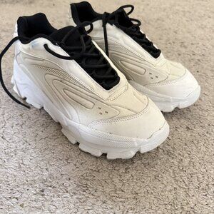 Zara Chunky Trainers Bone White Sneakers Size 11 (UK 10)